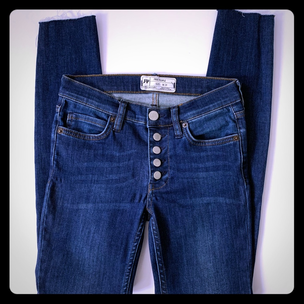 Free People Skinny Jeans 61855-16515125  sz 24